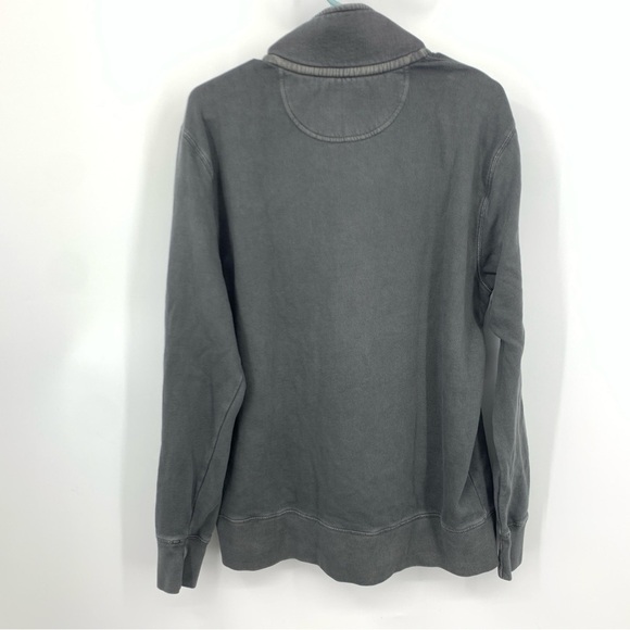 American Eagle Men Size Medium Sweatshirt Super Soft Pullover Top Gray 1/4 Snap - Picture 6 of 8
